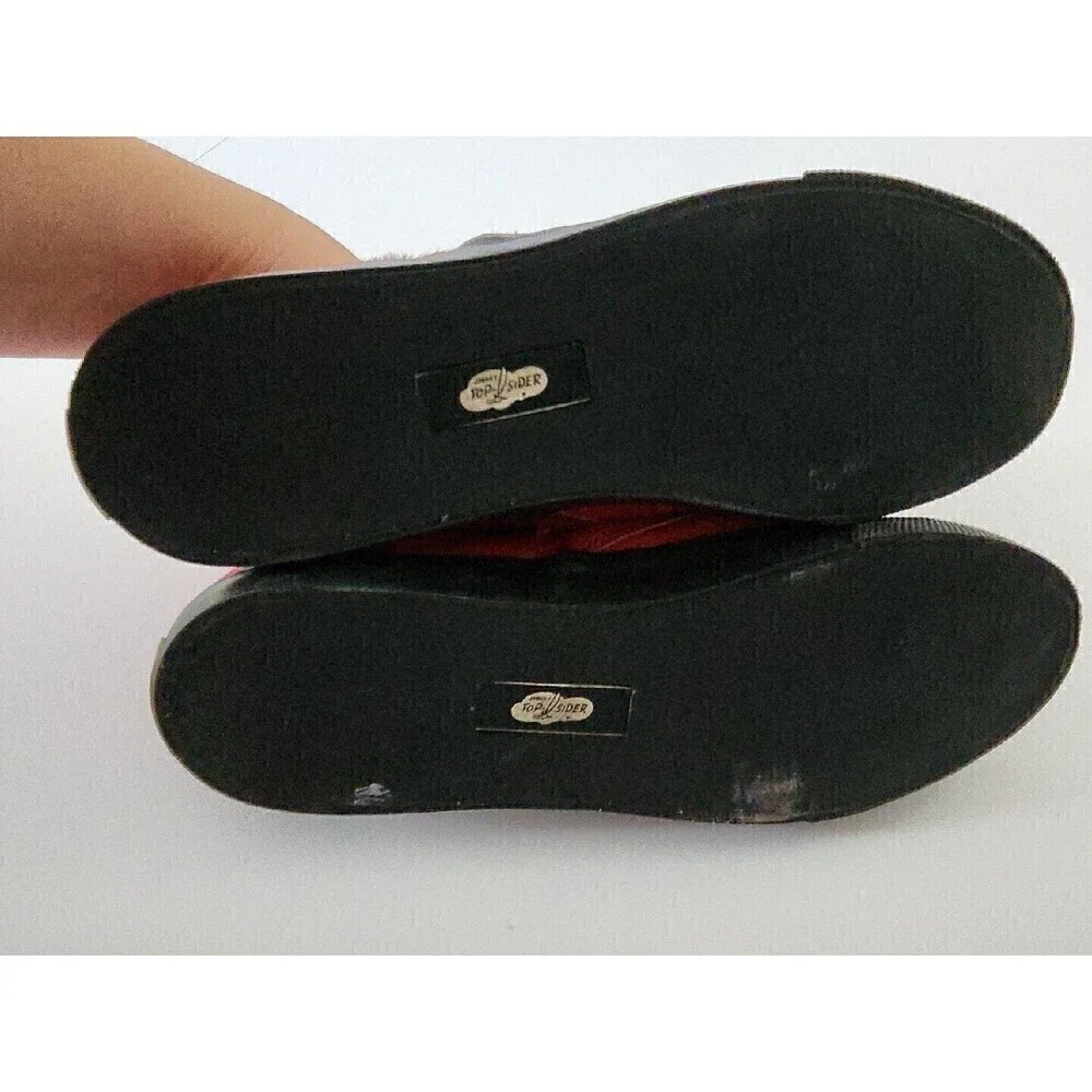 Sperry Top-Sider for Jeffrey of NYC Red Leather Loafers Boat Shoes Pony Sz 10